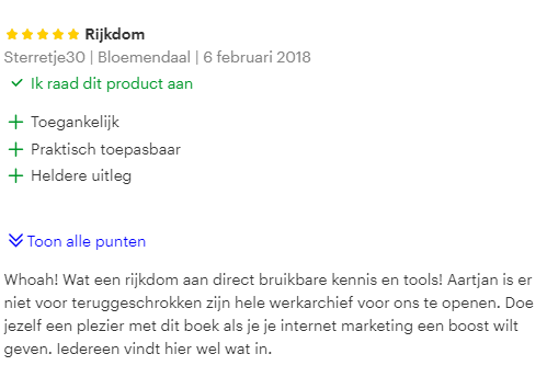 review verleiden op internet sterretje bol